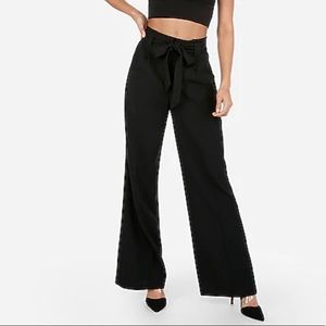 High Waist PaperBag Wide Leg Pant